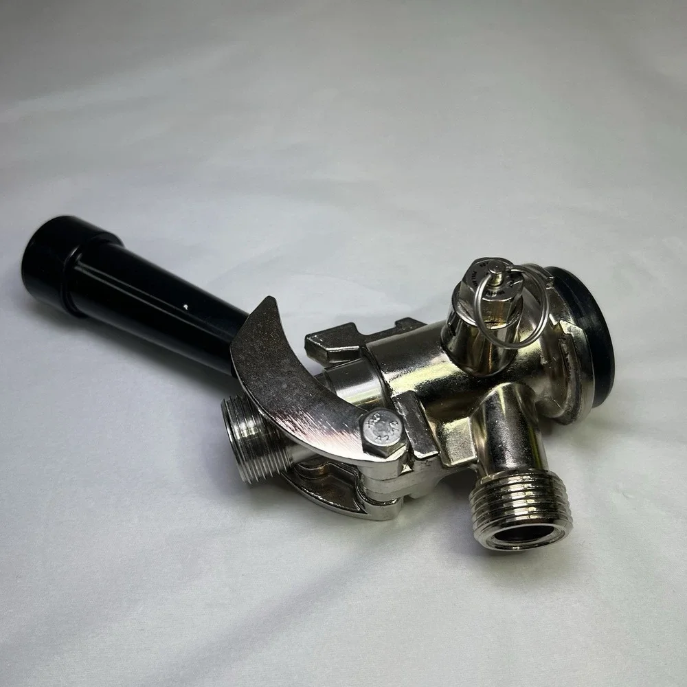 New D-Keg‎ Coupler Tap Head Beer Pull Turn Moving Black Plastic Knob